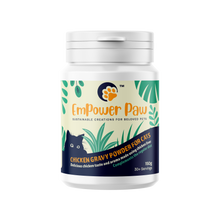 Load image into Gallery viewer, Cats Chicken Gravy / Soup / Broth Powder Topper - Tub of 150g equivalent to 30+ servings
