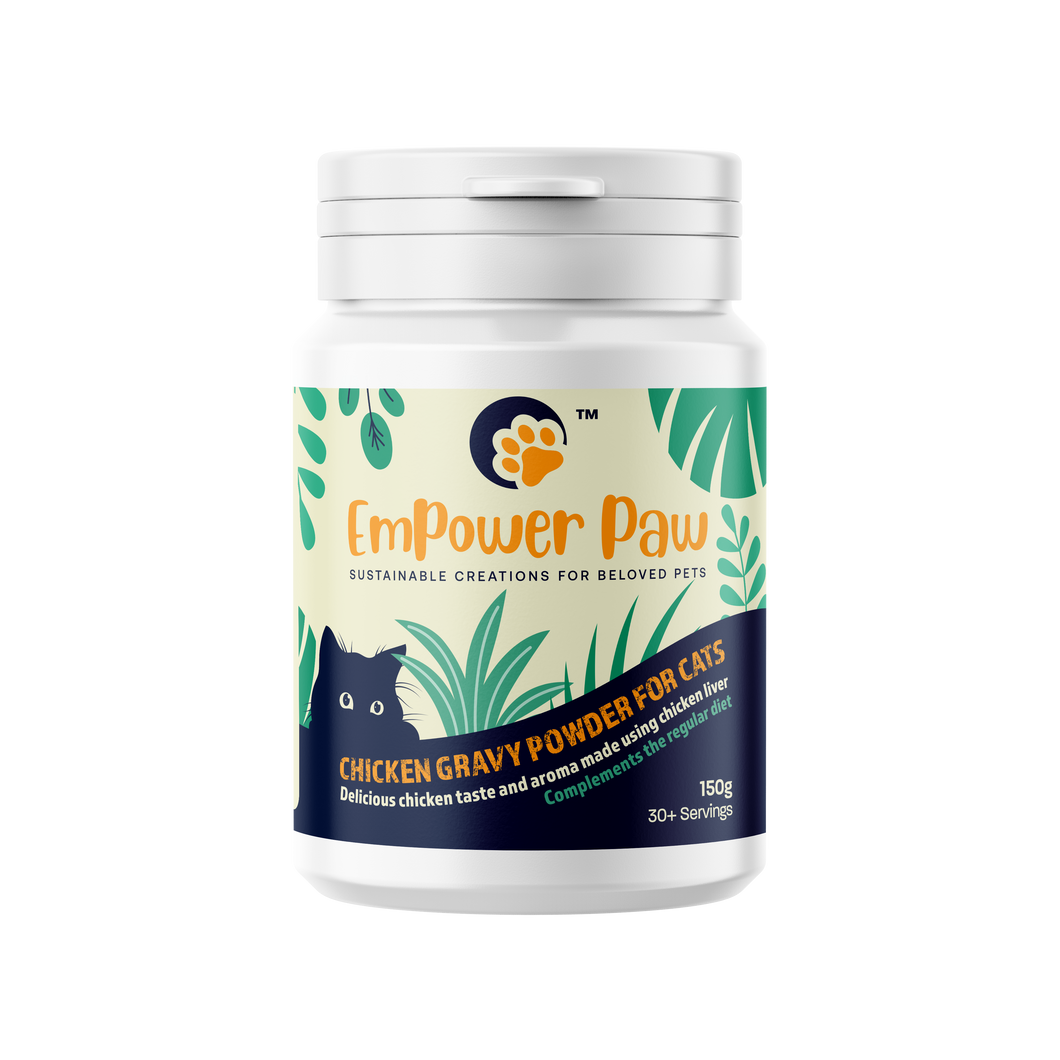 Cats Chicken Gravy / Soup / Broth Powder Topper - Tub of 150g equivalent to 30+ servings